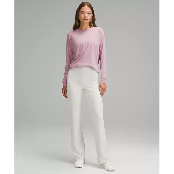 Lululemon Shirt Women All Yours Long Sleeve Soft Stretch Pink Taupe Top 6 NWOT - Picture 1 of 5